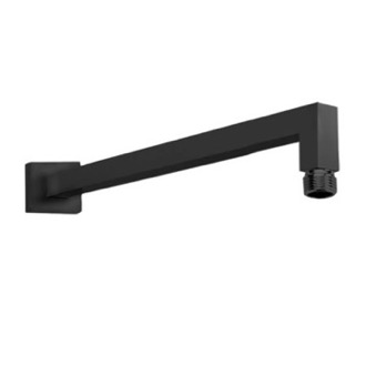 Shower Arm Square 16 Inch Shower Arm in Matte Black Finish Remer 348S40US-NO